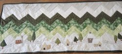 runner montagna zig zag quilt