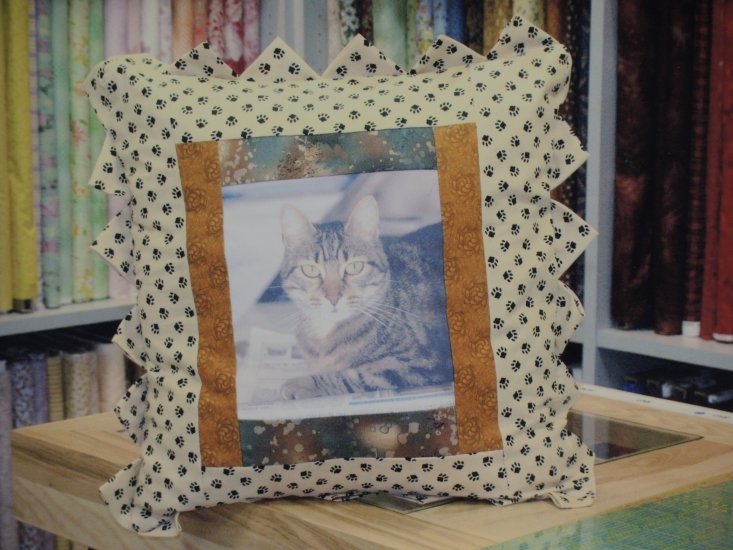 cuscino con foto gatto - Clicca l'immagine per chiudere