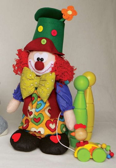 Ciccio Pasticcio clown di pezza - Clicca l'immagine per chiudere