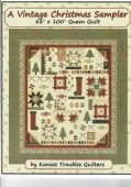 a vintage christmas sampler